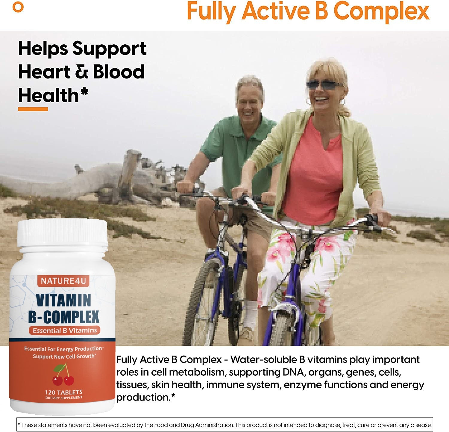 Vitamin B Complex - All B Vitamins 120 Tablets