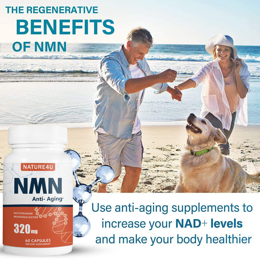 NMN Stabilized Form 320mg NAD+ Supplement Capsules
