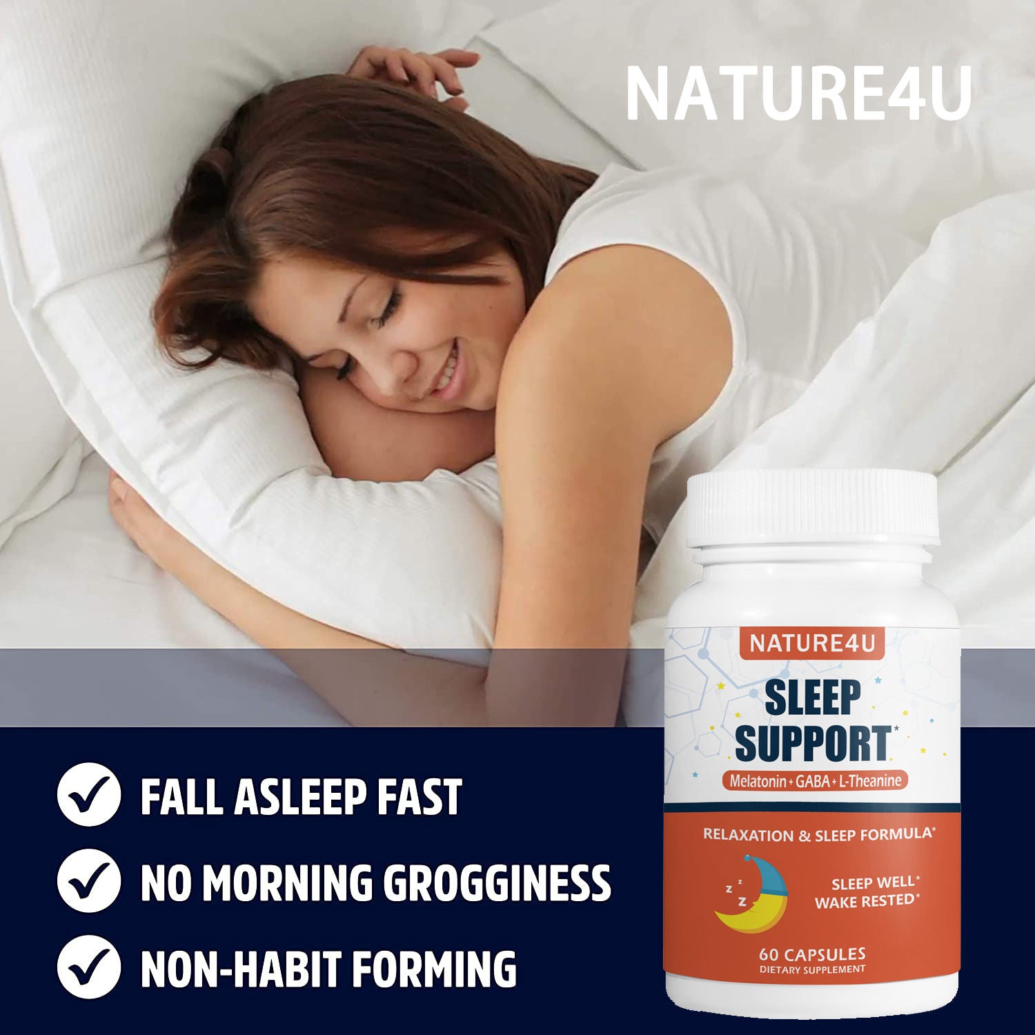 Sleep Support  Anxiety & Insomnia Relief 60 Capsules
